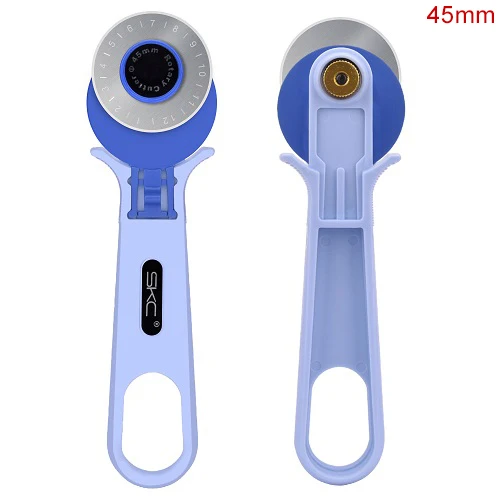 45mm Rotary Cutter Нож для ткани нож для кожи 45 мм роторные катер с 6 резервного Лезвия Премиум мастерицы швейная рукоделие инструменты для поделок из кожи резак ткани Бумага Кожа Резак - Цвет: 45mm Rotary Cutter