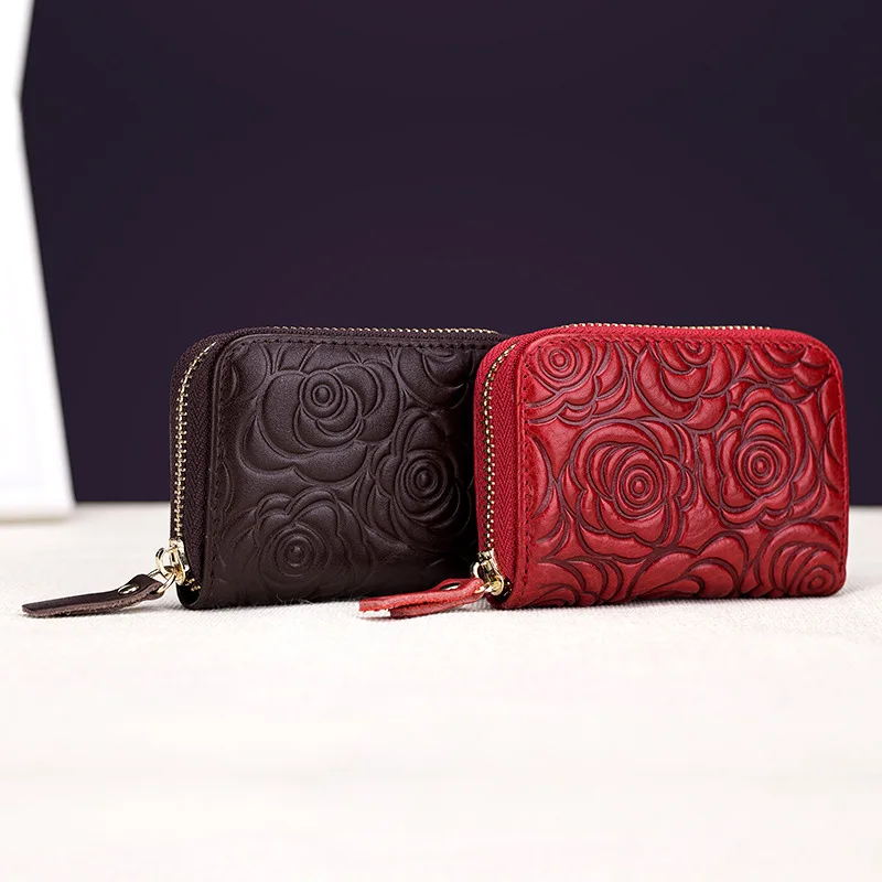 Женский кошелек органайзер из натуральной кожи с отделением для кредитных