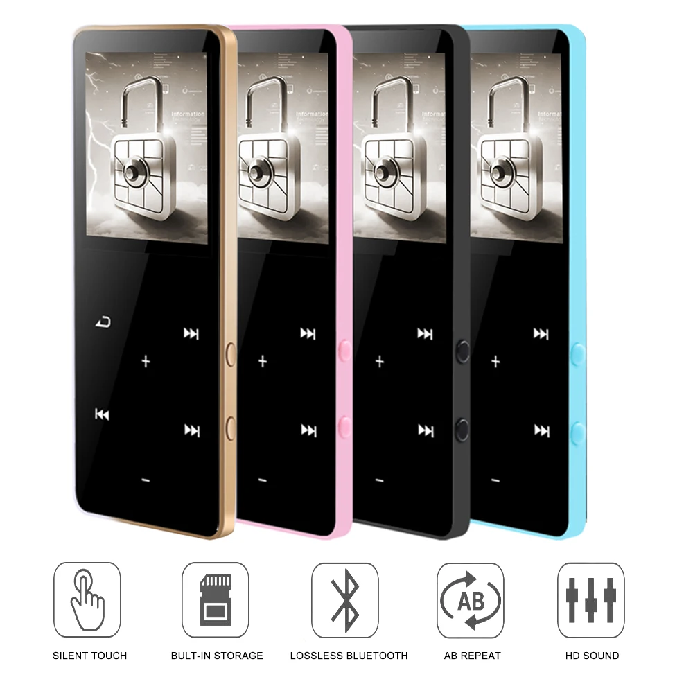 Mp3-плеер новая версия Bluetooth с сенсорным экраном и встроенным 16 ГБ Hi-Fi портативный