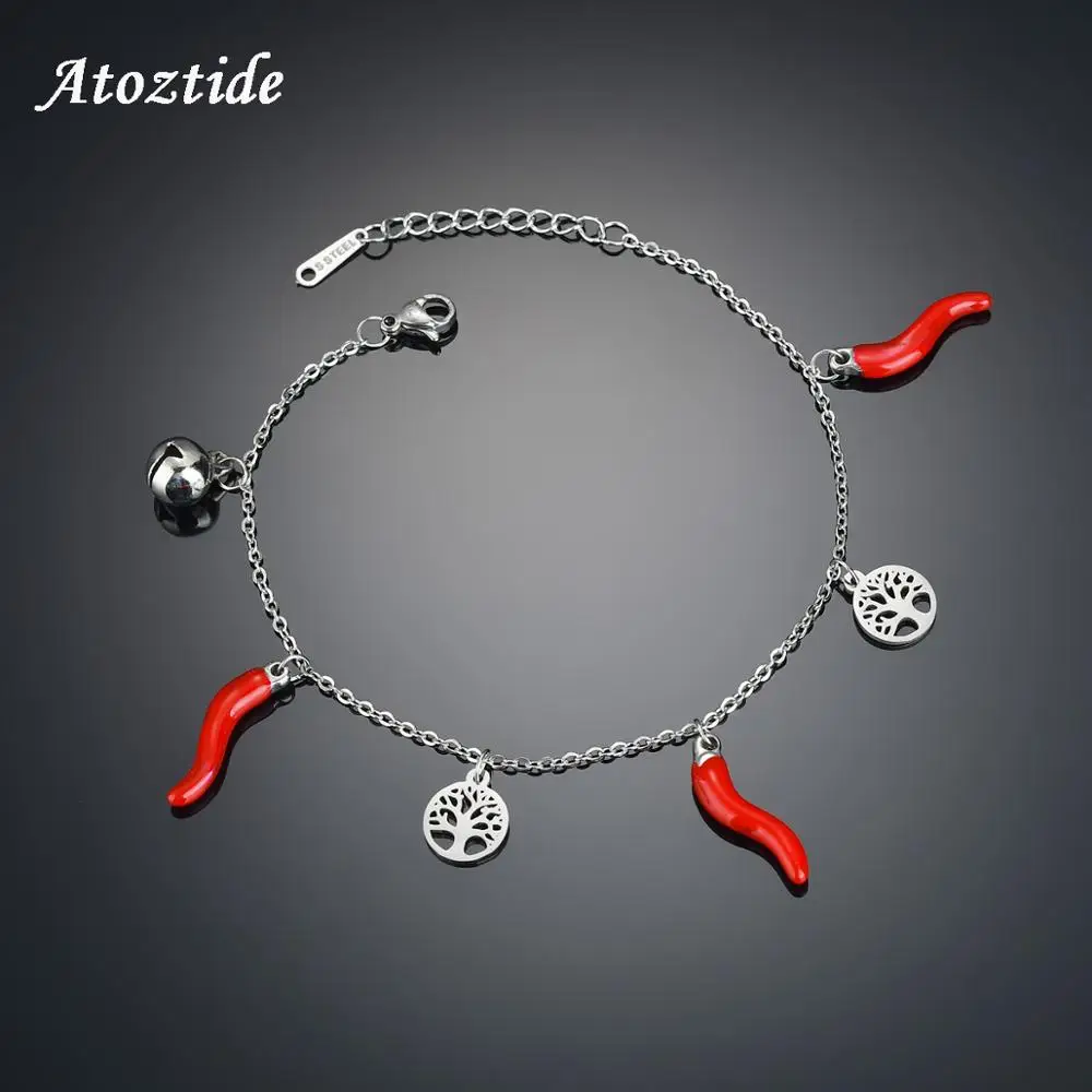 Женский вечерние с подвеской Древо жизни из нержавеющей стали|Браслеты шармами| |