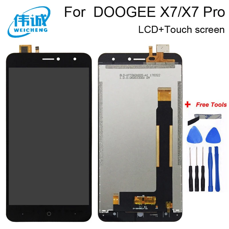 WEICHENG для 6 дюймов DOOGEE X7 Pro ЖК-дисплей + сенсорный экран дигитайзер сборка Для с