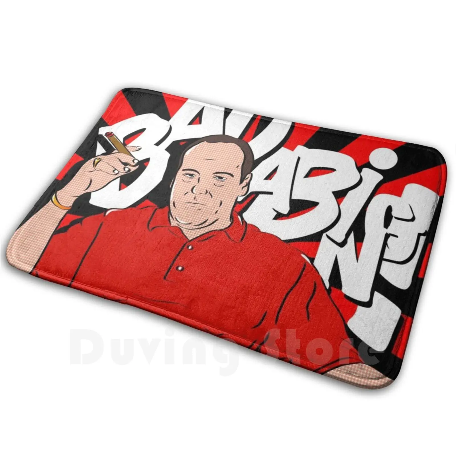 

Badabing Mat Rug Carpet Anti-Slip Floor Mats Bedroom Pop Popart Badabing Mafia Gangster Soprano