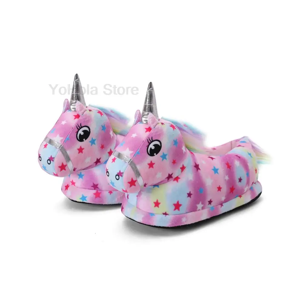 

Unicorn Summer Children's Slippers Rainbow Shoes for Kids Toddler Baby Fashion Star Cartoon Cute Flat Heels Girls Slippers
