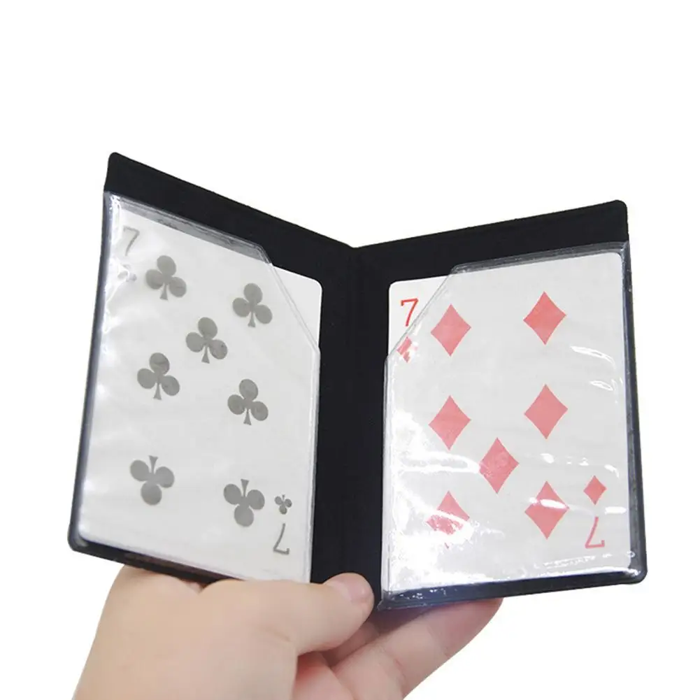 

Magic Card Appearing Illusion Optical Wallet Trick Stage Magician Props Kids Toy Party Parent-Child Interactive Game Toys