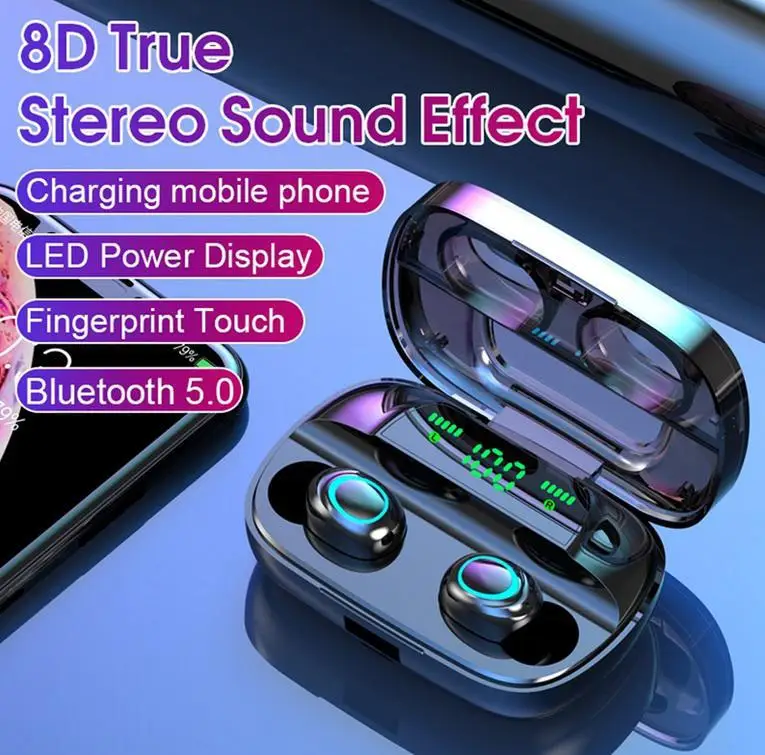 Bluetooth наушники TWS гарнитура сенсорные защита от пота Hi Fi стереонаушники с