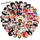 1050 шт.компл. Корея, группа девушек, красные вельветовые Стикеры для ноутбука, игрушек, мотоцикла, сноуборда, багажа, детская игрушечная наклейка, автомобиль, холодильник