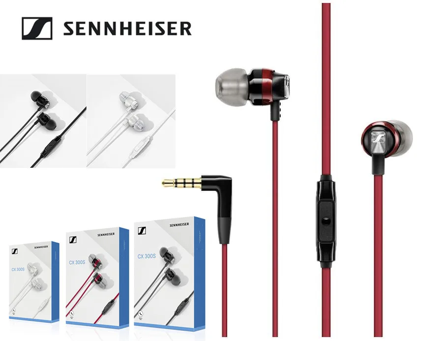 

Original Sennheiser CX300S 3.5mm Wired Headphones Precision Bass-driven Sport Canal Earbuds Earphones Noise Cancelling