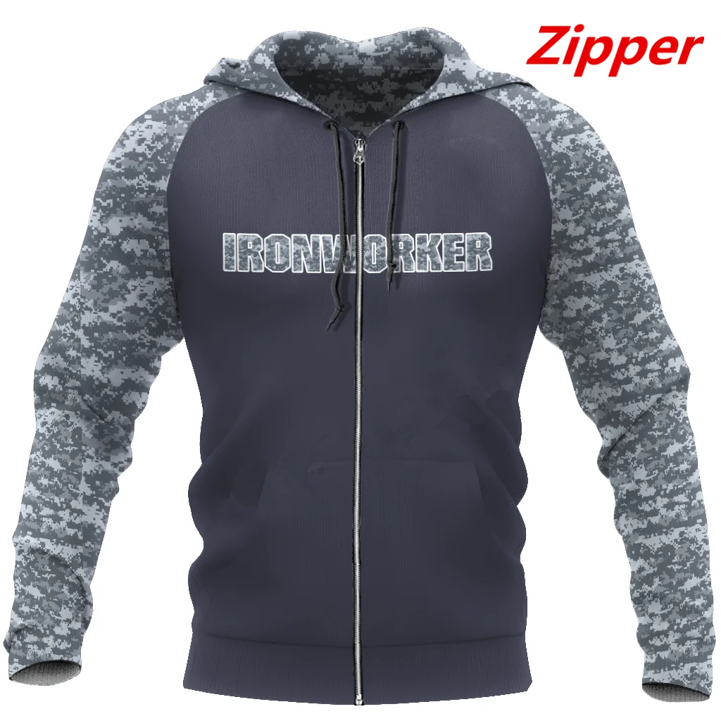 

Newest 3D Print Iron Worker Job Art Unique Men/Women Cozy Hrajuku Casual Streetwear Hoodies/Zipper/Sweatshirt M-4522