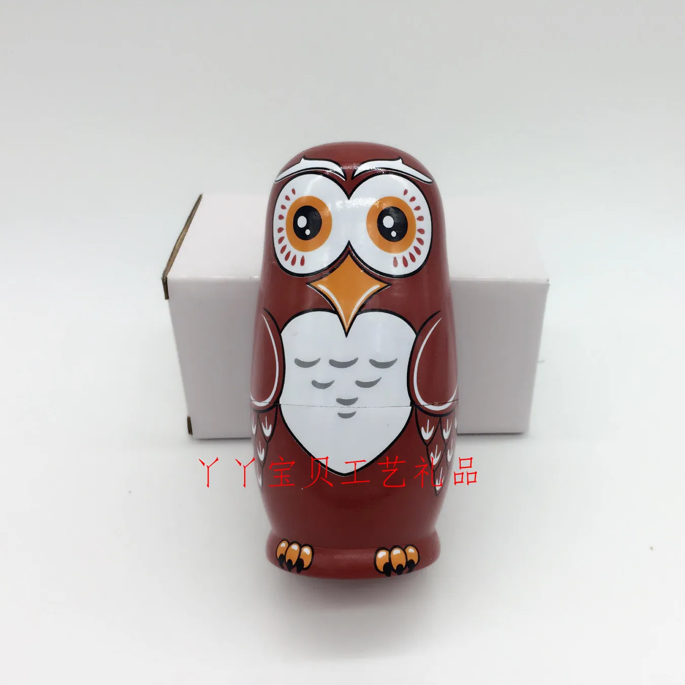 Прекрасный дизайн Совы ручной работы 6 слоев липы русская гнездовая деревянная