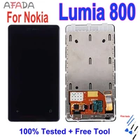3 7 lcd for nokia lumia 800 lcd display touch screen digitizer sense assembly replacement no frame