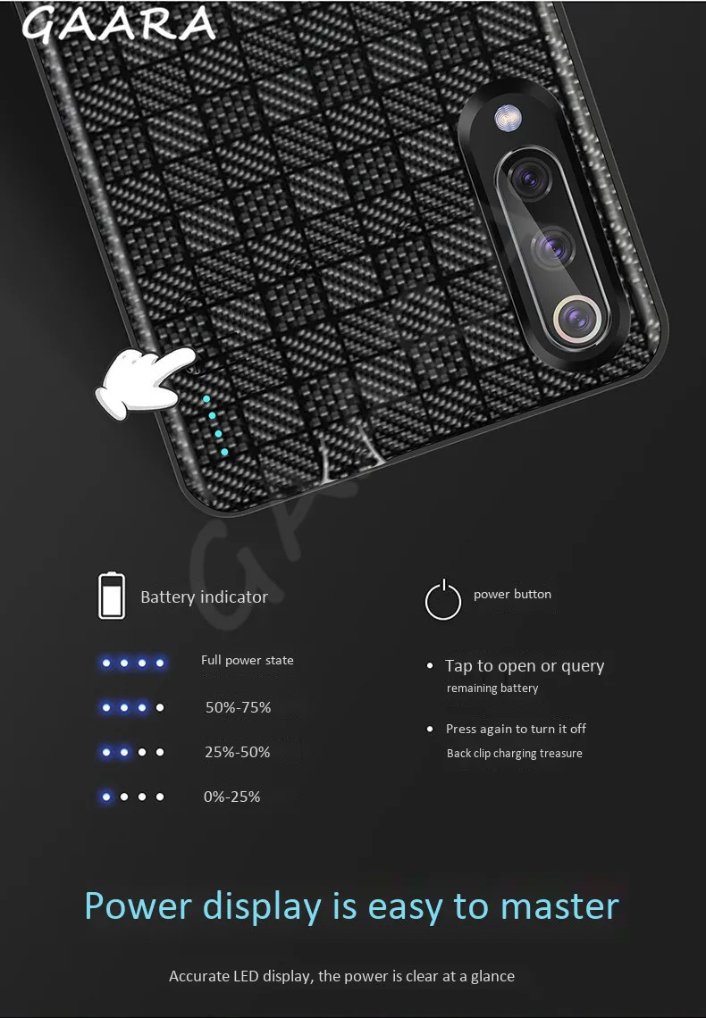 Для Xiaomi mi 9 чехол для зарядного устройства 5000 мАч power Bank etui mi 9 внешний блок питания чехол для зарядки для Xiaomi mi 9 чехол для аккумулятора