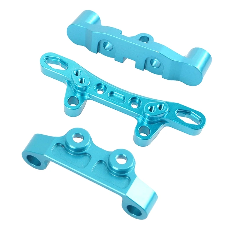 Металлическая амортизационная башенная Демпферная пластина Верхняя Нижняя рукоятка для Tamiya TT02 TT-02 1/10 обновленные детали для радиоуправляе...
