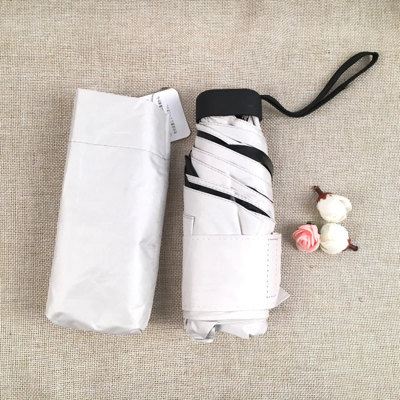 

Super Small Cute Mini Creative Five-folding Pencil Umbrella Ultralight Portable Foldable Sunny and Rainy Umbrellas Sunshade