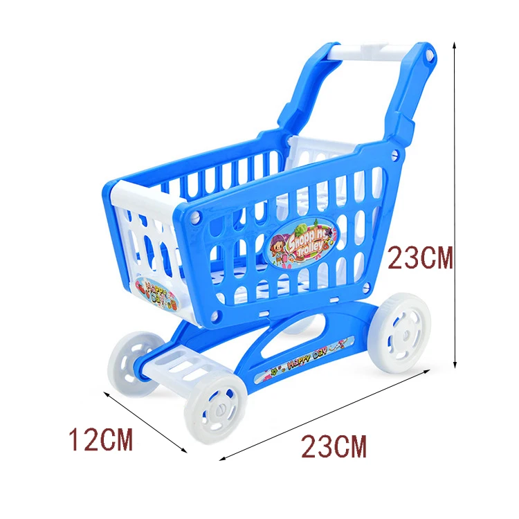 

Kids Pretend Play Toddler Toys Boys and Girls Supermarket Mini Shopping Cart Assembly Simulation of Home Cart Toys for Children