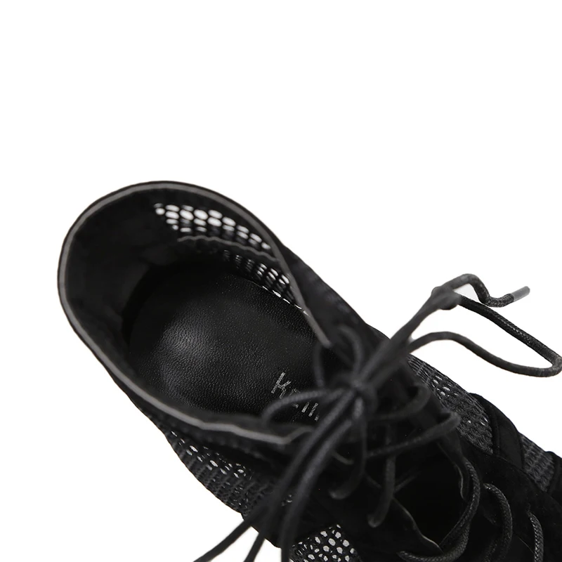 Женские летние сетчатые сандалии на высоком каблуке 11 5 см вечерние модные