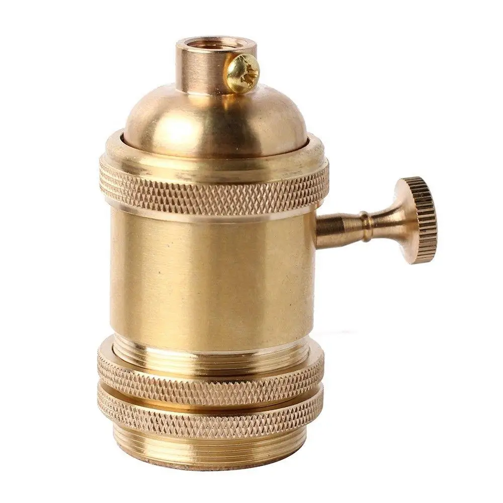 

Vintage Retro Style Edison E26/E27 Brass Lamp Light Bulb Holder Decor
