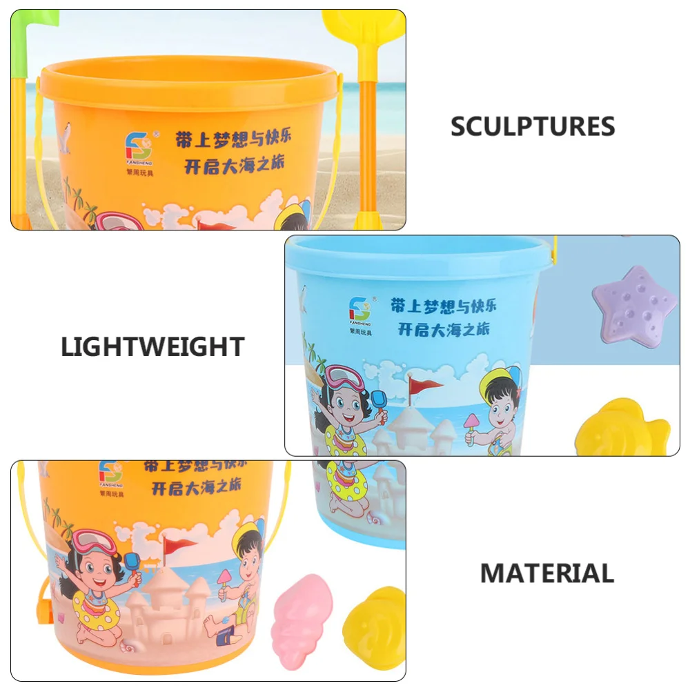 

6pcs Kids Sand Playings Sand-Excavating Tools Funny Beachside Toys(Random Color)