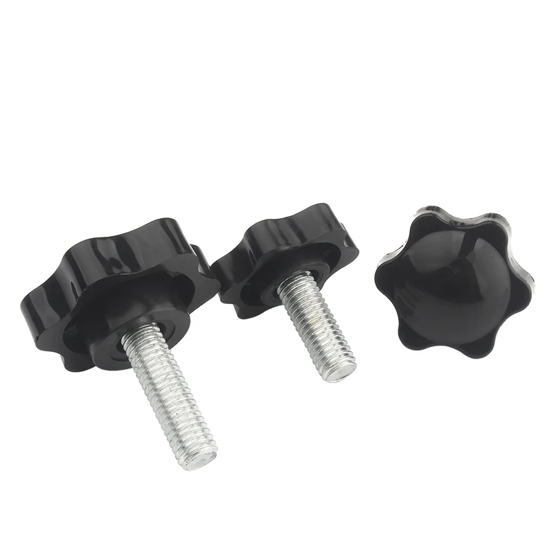 

M4 M5 M6 M8 Star Hex Shaped Head Clamping Screw Metric Machine Bolts Knob Plastic Carbon Steel Galvanization Hardware