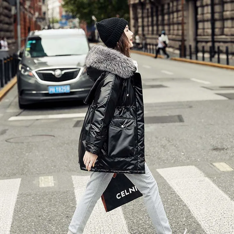 Женское пальто женский зимний пуховик Паркер с капюшоном новинка 2022 модная
