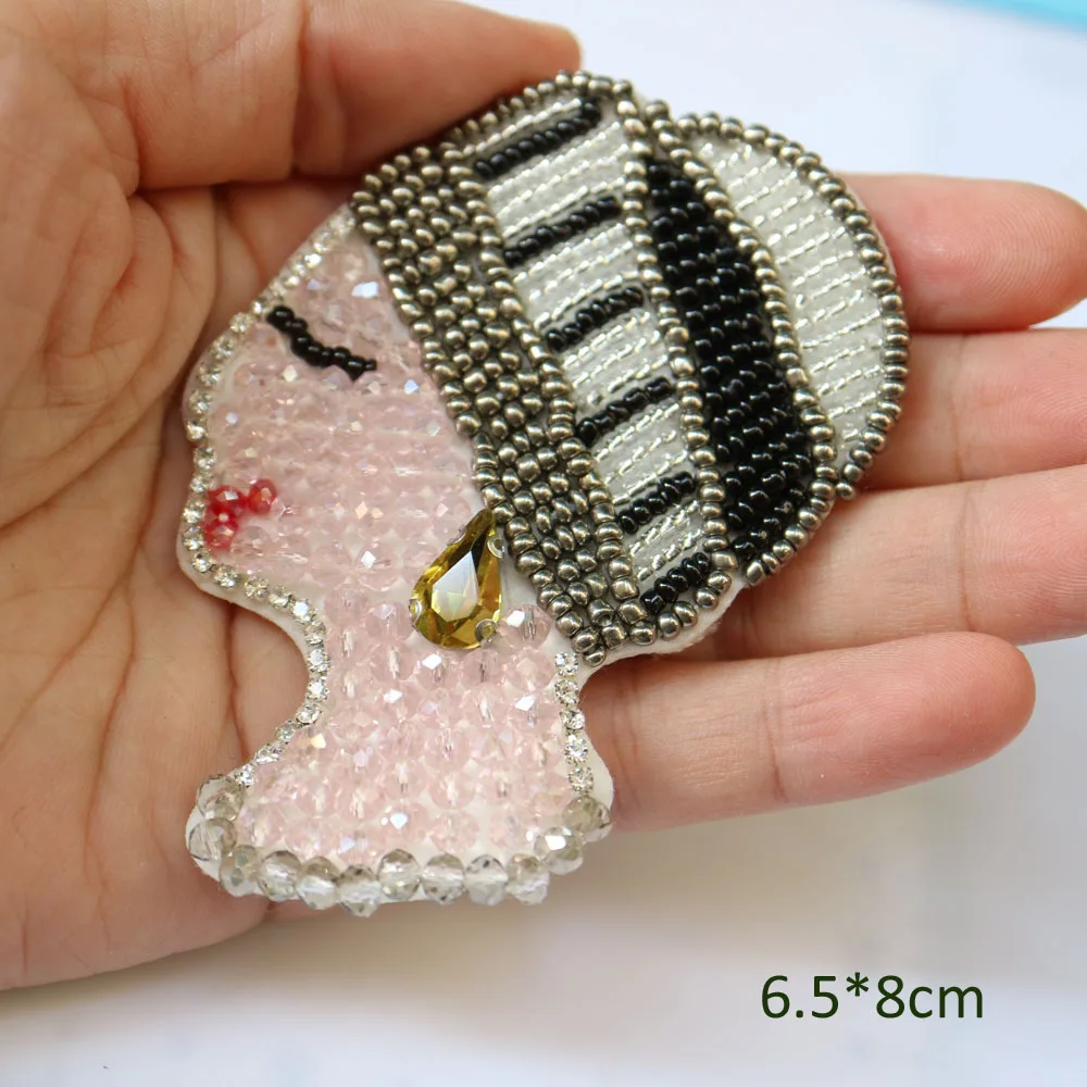 Аппликации из бисера и страз для одежды 1 шт. рукоделия с блестками вечеринок