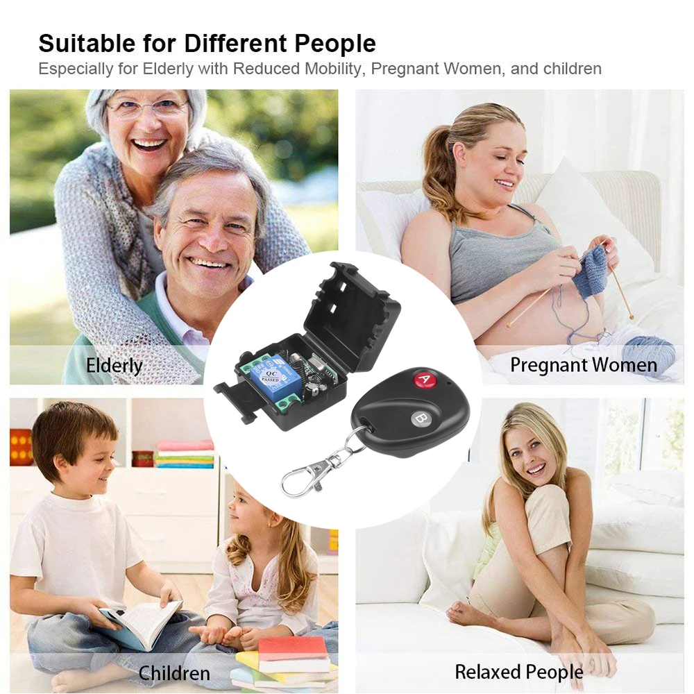 kebidu mini 433mhz DC12V 10A remote control Universal Wireless Remote Control Switch Telecomando Transmitter with Receiver | Электроника