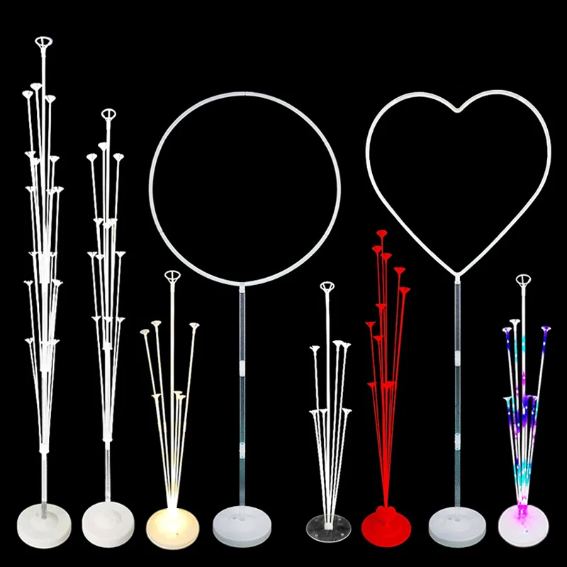 

7/11/13/19 Tubes Balloon Stand Holder Column Confetti Balloons Happy Birthday Ballon Kids Baby Shower Wedding Party Decorations