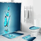 Новая занавеска для душа с рисунком животных, s занавеска для ванной с цветочным рисунком, s занавеска для ванной, с изображением Льва, кошки, водонепроницаемая занавеска для ванной комнаты, набор