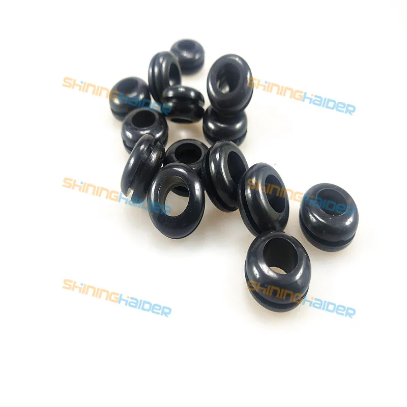 Защитные кольца из ПВХ для кабеля 1000 шт. внутренний диаметр 5 мм отверстие 7 черный