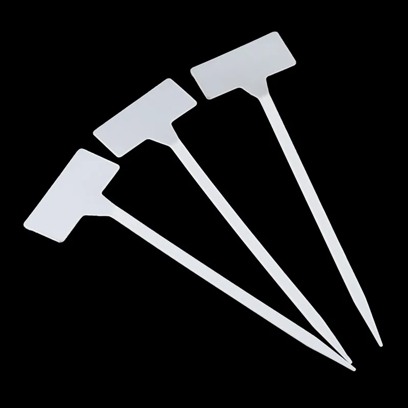 

Gardens Planting Tools 50 Pcs Bonsai Plastic Plant Labels Garden Labels T-Type Upturned Garden Tags Markers Nursery Upturned