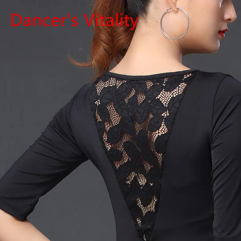 

National Standard Dance Shirt New Female Adult Ballroom Dance Costume Latin Dance Wear Modern Dance Clothes Performance Clothes