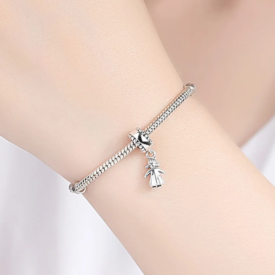 2019 новый 925 пробы серебряная пара маленькая девочка & Подвеска для мальчика