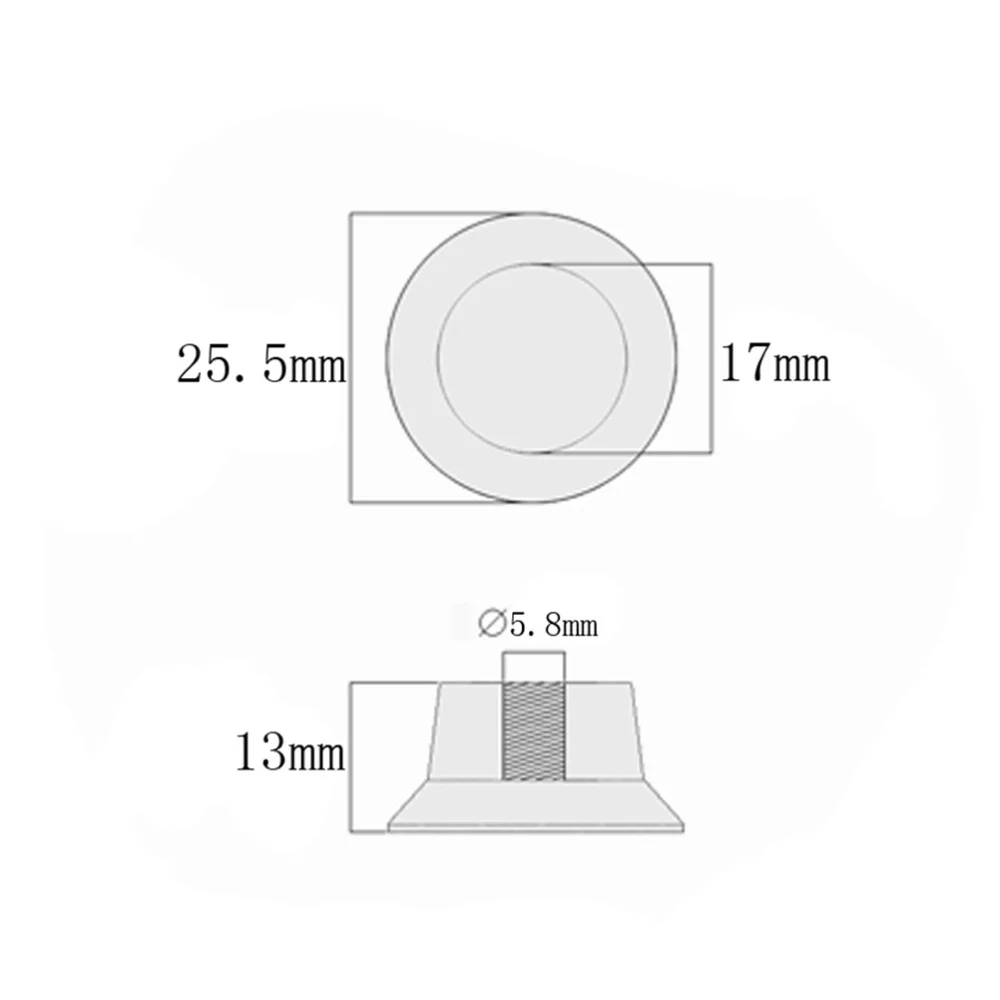 

3 PCS/ Set Hat Guitar Volume Tone Control Knobs Rotary Knobs for Strat Style Guitar (White)