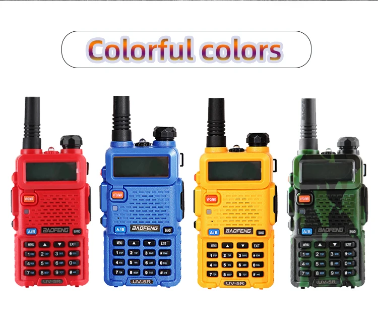 BAOFENG UV5R портативная рация 5 Вт UHF/VHF Двухдиапазонная двухсторонняя рация 1800 мАч емкость аккумулятора радиоприемник с клавиатурой из России