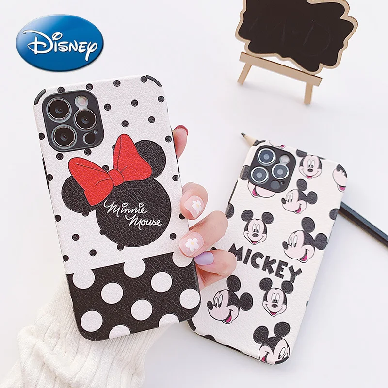 Disney Phone Case for IPhone 7/8P/X/XR/XS/XSMAX/11/12Pro/12mini Mickey Mouse Minnie Phone Case Cover
