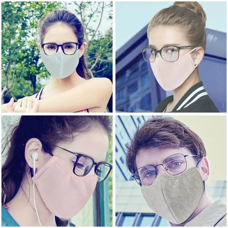 

Wecan Black Face Mouth Mask Reusable Glasses Mask Respirator Washable Mascarillas Face Shield Breathing Masque Men Facial Masks