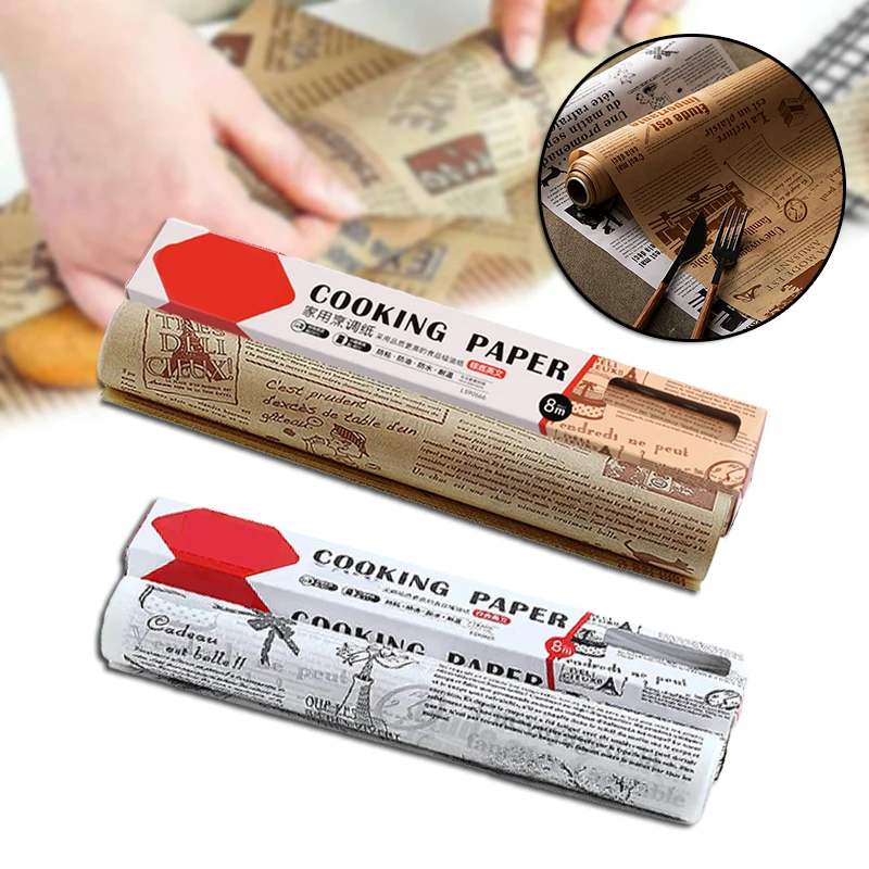 

Cooking Paper Multipurpose Non-Stick Waterproof Air Fryer Paper Practical Kitchen Tools Mat for Roasting Grilling Baking Food