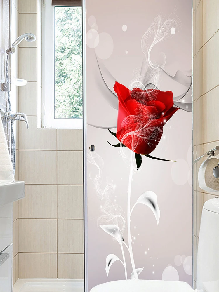 

Customized glass stickers transparent and opaque, anti-peeping bathroom door stickers, frosted glass stickers