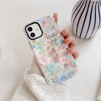 luxury retro abstract painting flowers phone case for iphone 13 12 11 pro max mini x xs max xr 7 8 puls se 2020 case soft cover