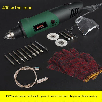 400w metal Jieshun электрическая Чистящая шовная конусная плитка напольная Затирка красота шов сустава специальная конструкция полный набор инструментов слотти - Цвет: 400w metal