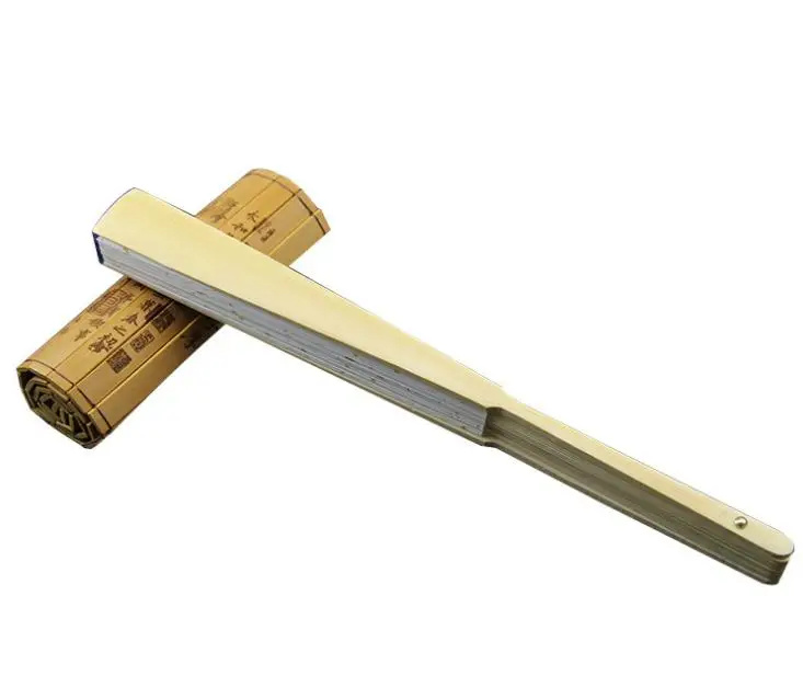 Большая пустая белая рука вентиляторы рисовая бумага Китайский складывающийся