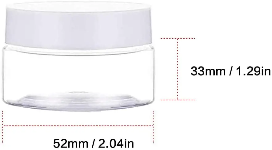 Lvcky пластиковые банки для хранения слаймов контейнеры (12 пакетов) косметических