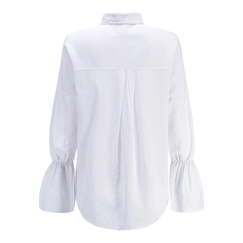 Lossky женские блузки с длинным рукавом поддельные хлопковые топы Mujer модные