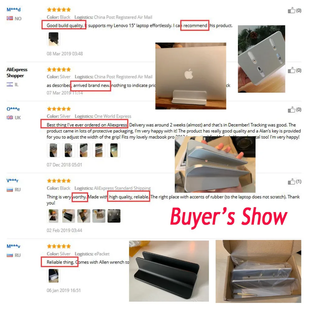 Besegad Алюминиевый Регулируемый вертикальный держатель для настольного ноутбука