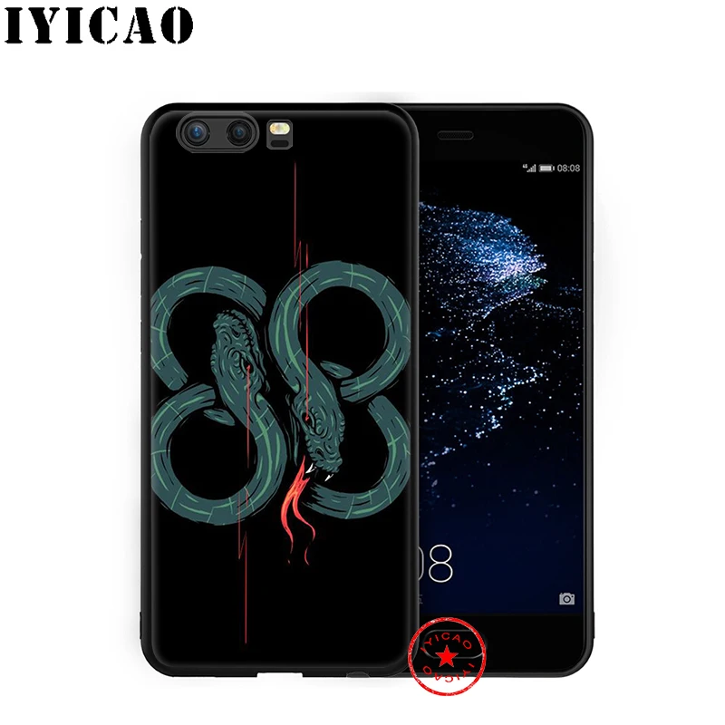 Мягкий чехол со змеиным дизайном IYICAO для Huawei P30 P20 P10 P9 P8 2017 2016 2015 P Smart Z Plus 2019 Mate 20 10