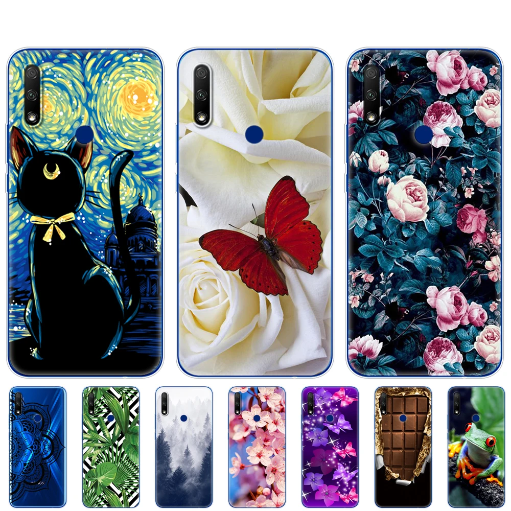 Силиконовый чехол для Honor 9X Global Premium Мягкий ТПУ чехол-накладка Huawei STK-LX1