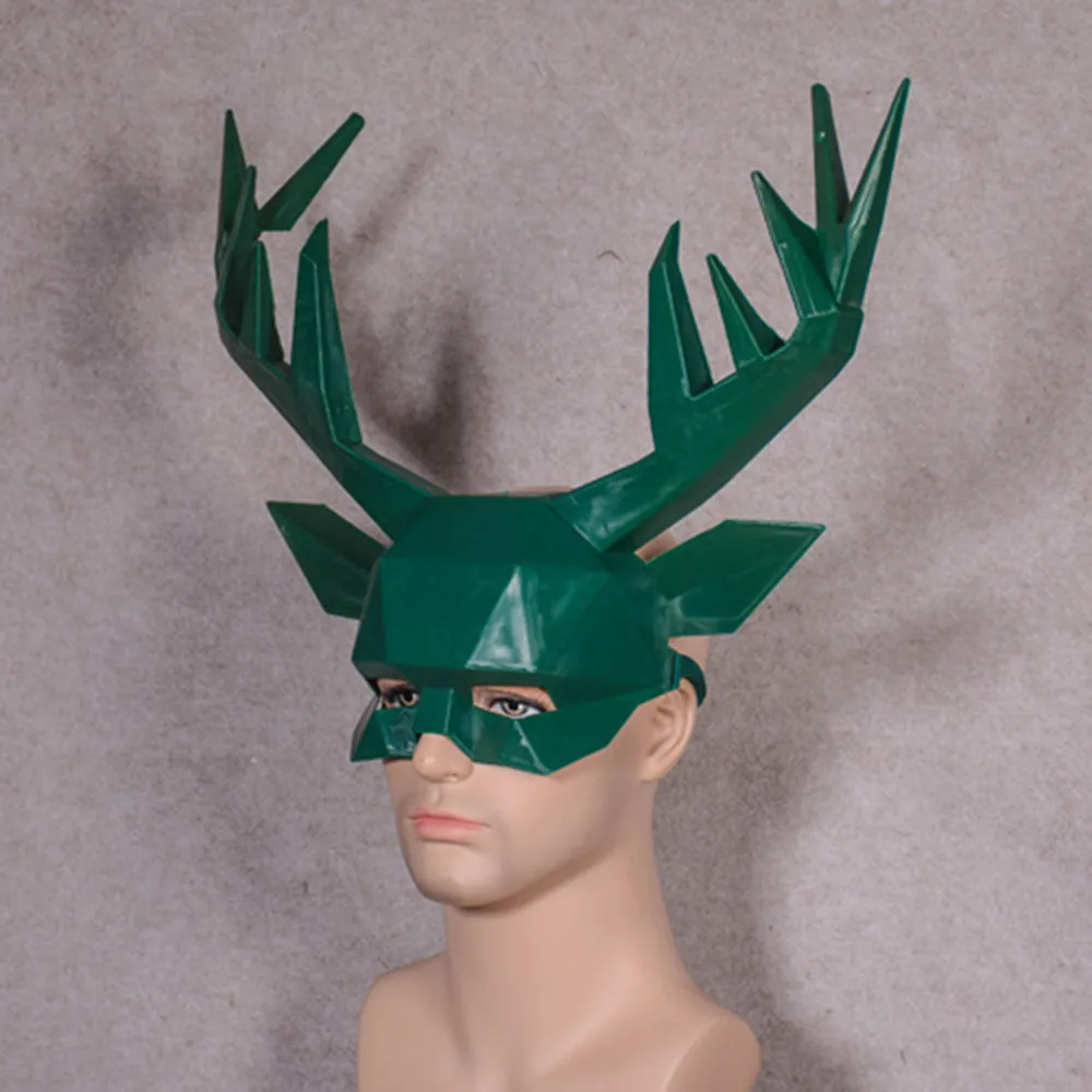 Костюм маска в виде рога на Хэллоуин косплей животное олень фото реквизит