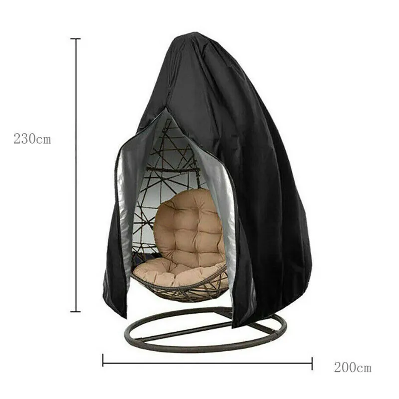 Подвесное кресло-качели чехол из ткани Оксфорд для защиты мебели наружного сада