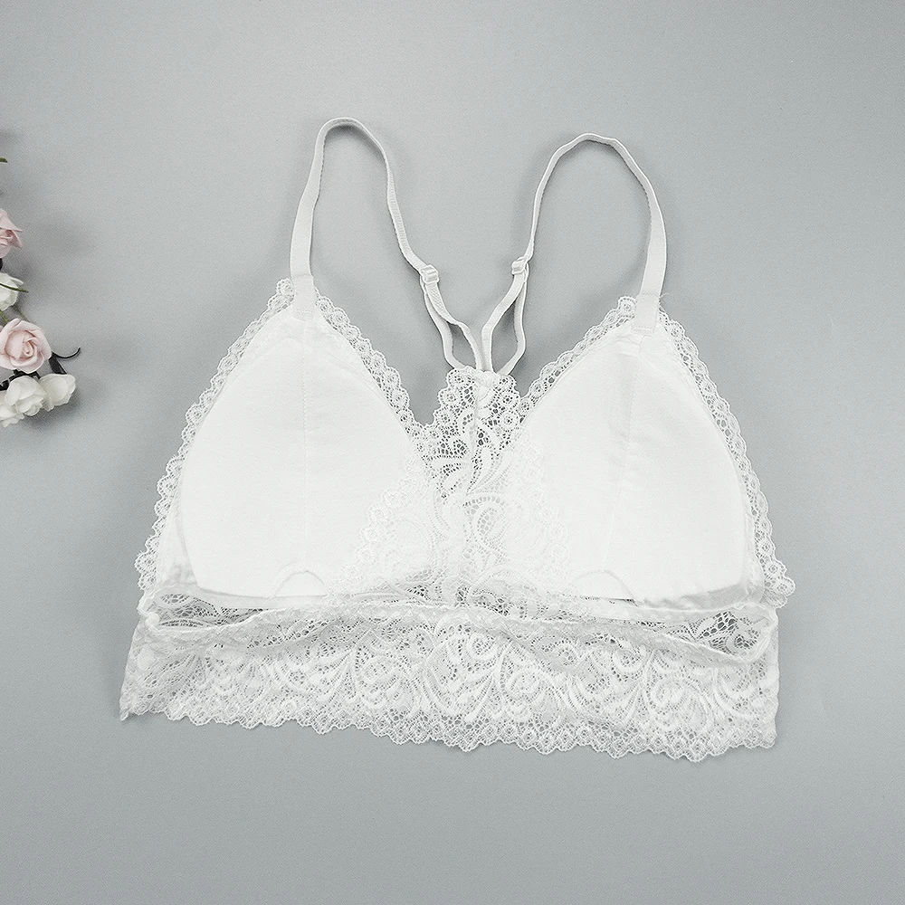 Бюстгальтер женский кружевной без косточек пикантный Бралетт с чашками пуш-ап