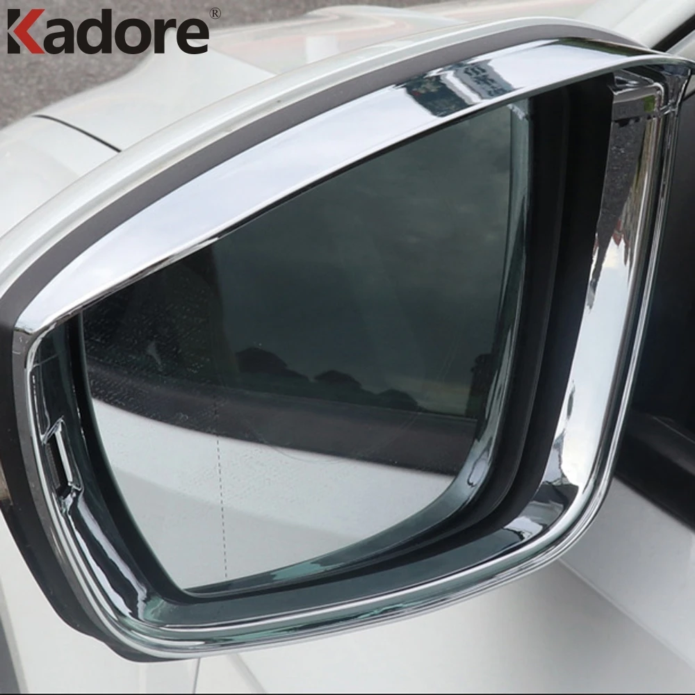 Для Volkswagen VW T-ROC TROC 2017 2018 2019 2020 хром Зеркало заднего вида дождь щит солнцезащитный