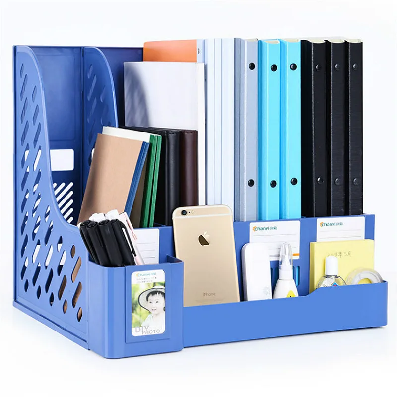 

Пластиковый стеллаж для хранения, корзина, коробка для офисных принадлежностей, коробка для хранения данных, школьная книжная полка, настол...